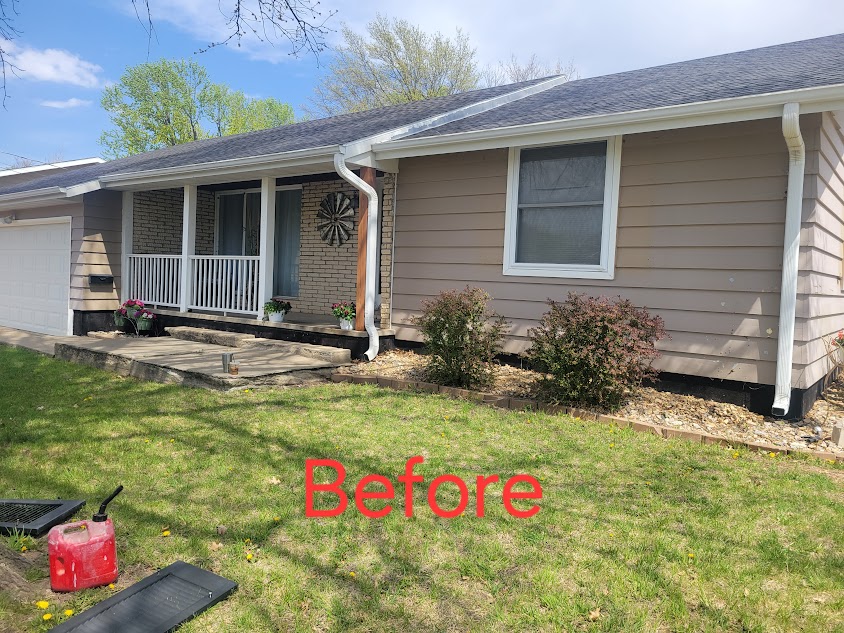Exterior residential painting Before 1