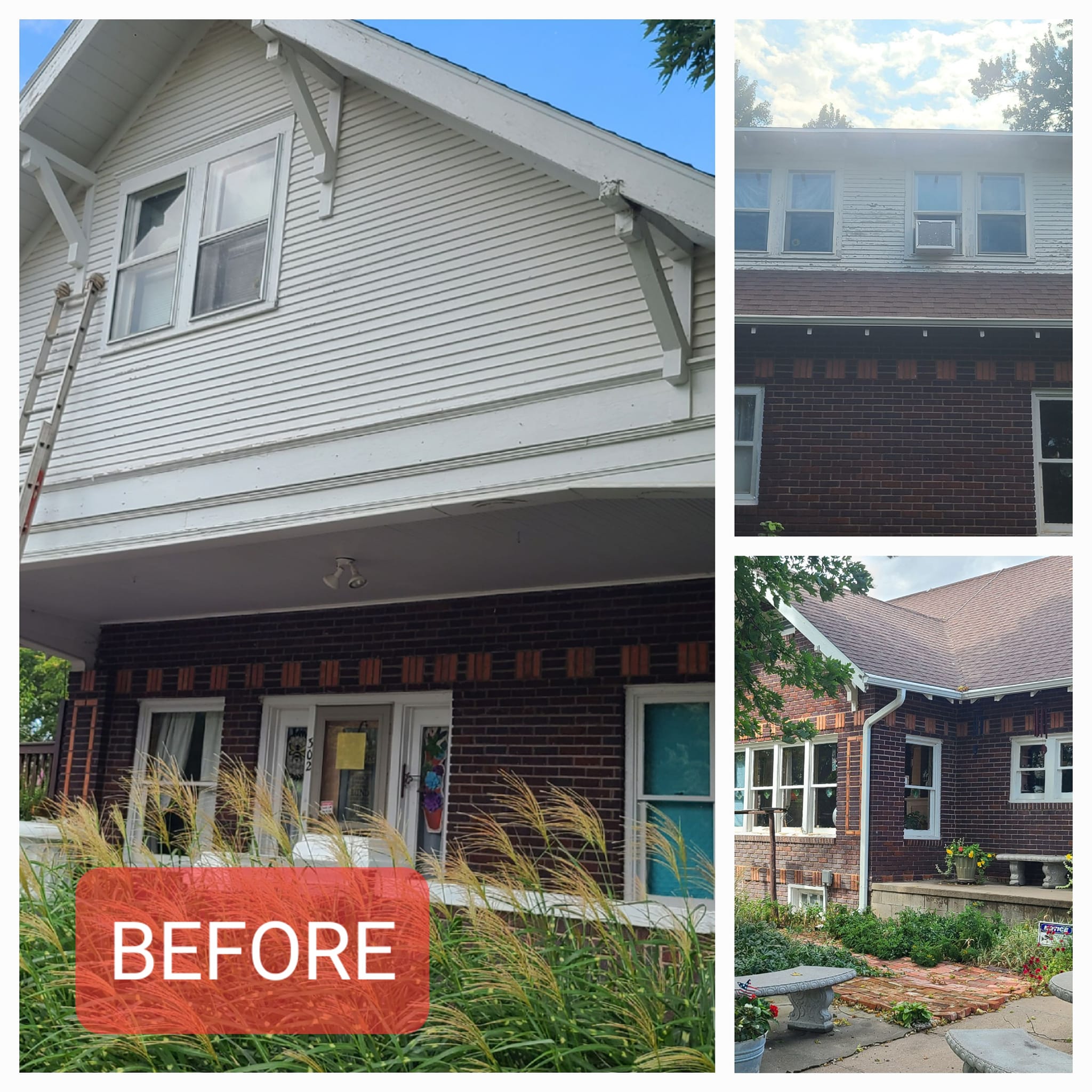 Exterior residential painting Before 1