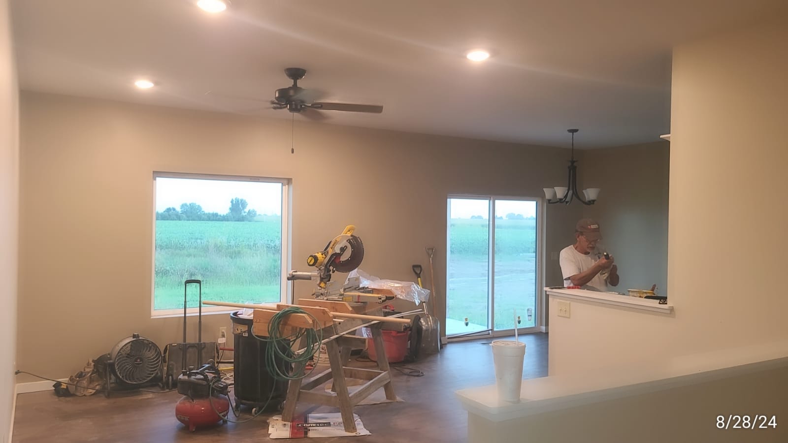 Exterior and interior residential painting. After 1